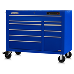 Proto® 550E 50" Front Facing Power Workstation w/ USB - 10 Drawer, Gloss Blue - Exact Tooling