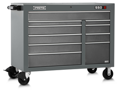 Proto® 550E 50" Power Workstation - 10 Drawer, Dual Gray - Exact Tooling