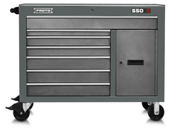 Proto® 550S 50" Workstation - 7 Drawer & 1 Shelf, Dual Gray - Exact Tooling