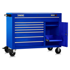 Proto® 550S 50" Workstation - 8 Drawer & 2 Shelves, Gloss Blue - Exact Tooling