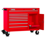 Proto® 550S 50" Workstation - 8 Drawer & 1 Shelf, Gloss Red - Exact Tooling