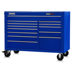Proto® 550S 57" Workstation - 13 Drawer, Gloss Blue - Exact Tooling