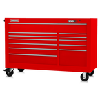 Proto® 550S 66" Workstation - 12 Drawer, Gloss Red - Exact Tooling