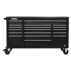 Proto® 550E 67" Front Facing Power Workstation w/ USB - 18 Drawer, Dual Black - Exact Tooling