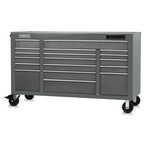 Proto® 550E 67" Front Facing Power Workstation w/ USB - 18 Drawer, Dual Gray - Exact Tooling