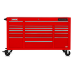 Proto® 550E 67" Power Workstation - 18 Drawer, Gloss Red - Exact Tooling