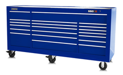 Proto® 550S 88" Workstation - 18 Drawer, Gloss Blue - Exact Tooling