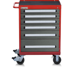 Proto® 560S 30" Roller Cabinet- 6 Drawer- Safety Red & Gray - Exact Tooling