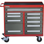 Proto® 560S 45" Workstation- 10 Drawer- Safety Red & Gray - Exact Tooling