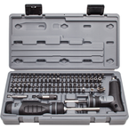 Proto® 91 Piece Multibit Set with Ratcheting Screwdriver and T-Handle - Exact Tooling