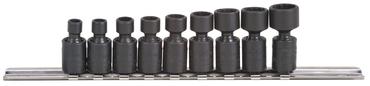 Proto® 1/4" Drive 9 Piece Metric Universal Impact Socket Set - 12 Point - Exact Tooling