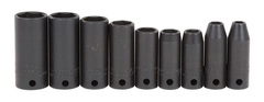 Proto® 3/8" Drive 9 Piece Thin Wall Deep Impact Socket Set - 6 Point - Exact Tooling