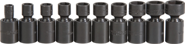 Proto® 3/8" Drive 10 Piece Metric Universal Impact Socket Set - 6 Point - Exact Tooling