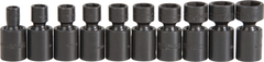 Proto® 3/8" Drive 10 Piece Metric Universal Impact Socket Set - 6 Point - Exact Tooling