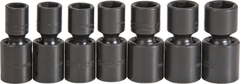 Proto® 1/2" Drive 7 Piece Metric Universal Impact Socket Set - 6 Point - Exact Tooling