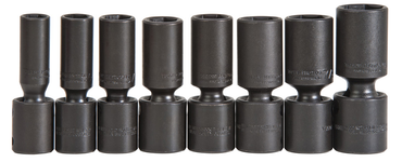 Proto® 1/2" Drive 8 Piece Deep Universal Impact Socket Set - 6 Point - Exact Tooling