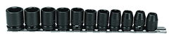 Proto® 3/8" Drive 11 Piece Metric Impact Socket Set - 6 Point - Exact Tooling