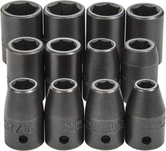 Proto® 1/2" Drive 12 Piece Impact Socket Set - 6 Point - Exact Tooling