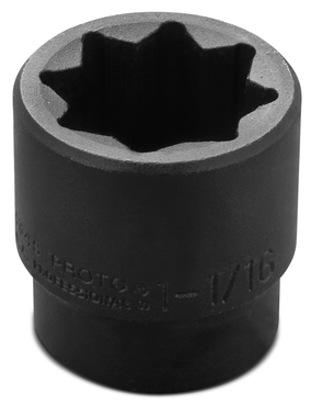 Proto® 1/2" Drive Impact Socket 1-1/16" - 8 Point - Exact Tooling