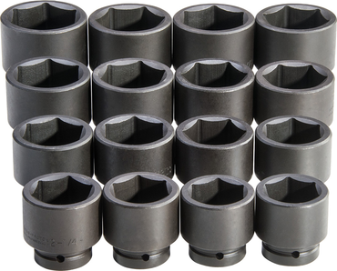 Proto® 1" Drive 16 Piece Impact Socket Set - 6 Point - Exact Tooling