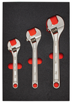 Proto® Foamed 3 Piece Adjustable Wrench Set -Satin - Exact Tooling