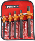 Proto® Tether-Ready 5 Piece Cold Chisel Set - Exact Tooling