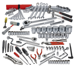 Proto® 99 Piece Metric Heavy Equipment Set With Top Chest J442715-6RD-D - Exact Tooling