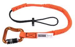 Proto® Elastic Lanyard With Triple Lock Carabiner - 15 lb. - Exact Tooling