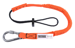 Proto® Elastic Lanyard With Screw Gate Carabiner - 15 lb. - Exact Tooling