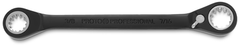 Proto® Black Chrome Double Box Reversible Ratcheting Wrench 3/8" x 7/16" - Spline - Exact Tooling