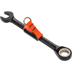 Proto® Tether-Ready Black Chrome Combination Reversible Ratcheting Wrench 3/8" - Spline - Exact Tooling