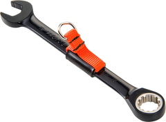 Proto® Tether-Ready Black Chrome Combination Non-Reversible Ratcheting Wrench 17 mm - Spline - Exact Tooling