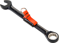 Proto® Tether-Ready Black Chrome Combination Non-Reversible Ratcheting Wrench 18 mm - Spline - Exact Tooling