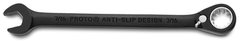 Proto® Black Chrome Combination Reversible Ratcheting Wrench 7/16" - Spline - Exact Tooling