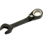 Proto® Black Chrome Combination Stubby Reversible Ratcheting Wrench 9/16" - Spline - Exact Tooling