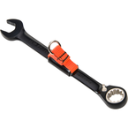 Proto® Tether-Ready Black Chrome Combination Reversible Ratcheting Wrench 1/2" - Spline - Exact Tooling