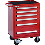 Proto® 460 Series Roller Cabinet - 6 Drawer, Red - Exact Tooling