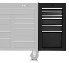 Proto® 550S Side Cabinet - 6 Drawer, Dual Black - Exact Tooling