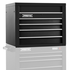 Proto® 550S 34" Top Chest - 4 Drawer, Dual Black - Exact Tooling