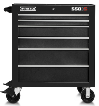 Proto® 550S 34" Roller Cabinet - 6 Drawer, Dual Black - Exact Tooling