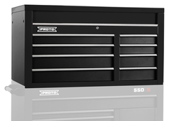 Proto® 550S 50" Top Chest - 8 Drawer, Dual Black - Exact Tooling