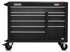 Proto® 550E 50" Power Workstation - 10 Drawer, Dual Black - Exact Tooling