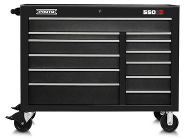 Proto® 550S 50" Workstation - 12 Drawer, Dual Black - Exact Tooling
