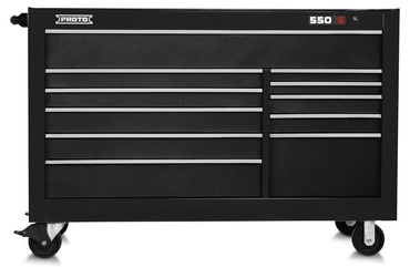 Proto® 550S 66" Workstation - 11 Drawer, Dual Black - Exact Tooling