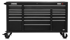 Proto® 550E 67" Power Workstation - 18 Drawer, Dual Black - Exact Tooling