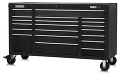 Proto® 550S 67" Workstation - 20 Drawer, Dual Black - Exact Tooling