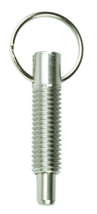 Pull Ring Retractable 3/8-16, Locking without Locking Element, Stainless Steel - Exact Tooling