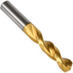 #15 Precision Twist Drill HSS TiN QC 135 Stub Drill Short ANSI Series QC41G E-code # QC41GN15 - Exact Tooling