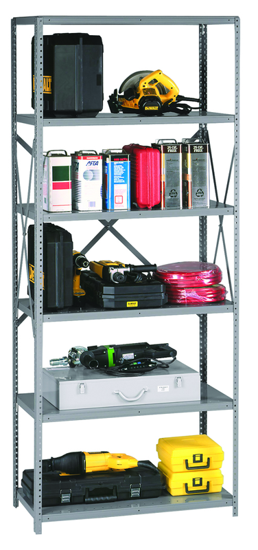 48 x 24 x 87" - 20 Gauge - Heavy Duty Industrial Shelving - Exact Tooling