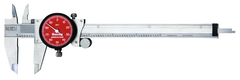 #R120A-6 - 0 - 6'' Measuring Range (.001 Grad.) - Dial Caliper with Letter of Certification - Exact Tooling
